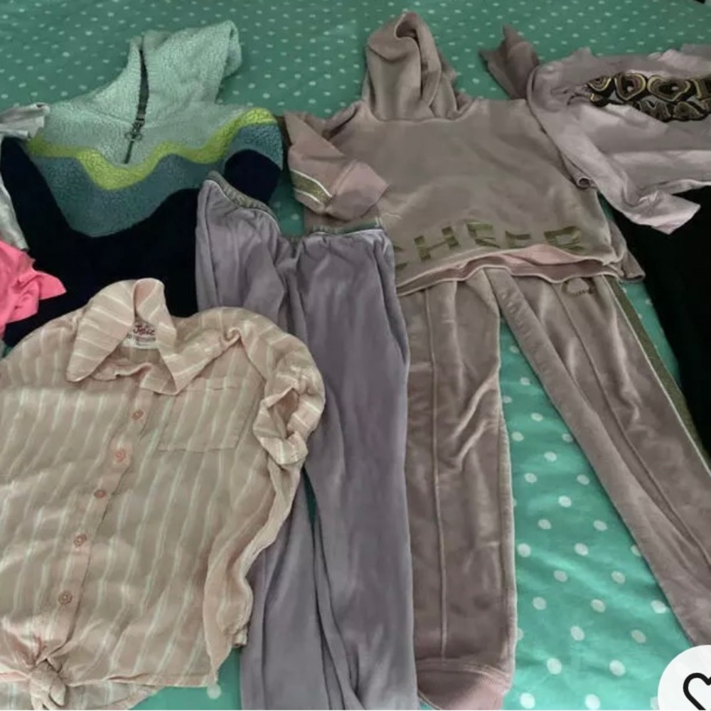 Justice Girls Clothes Size 10 Shirts Joggers Preowned 11 Pieces